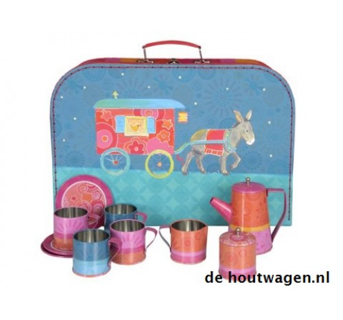 servies gipsy in grote koffer